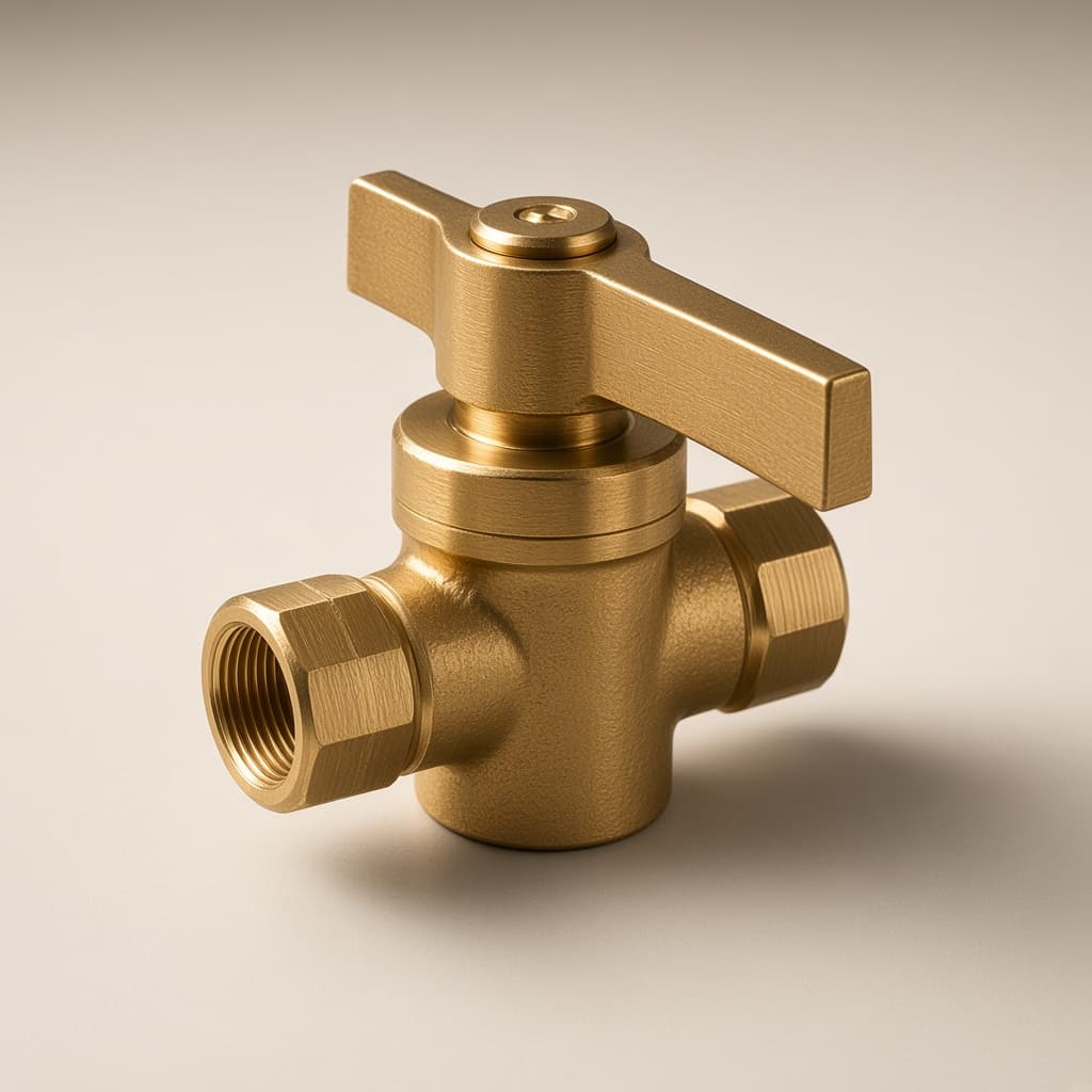 Van gas đồng thau